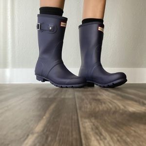 Hunter Purple Rain Boots size 8